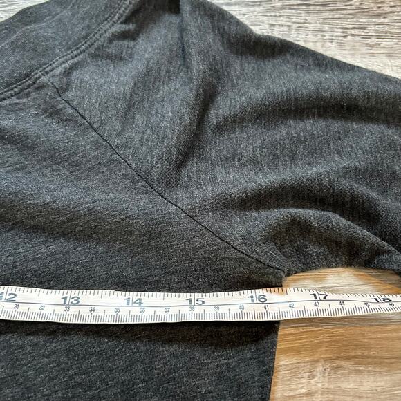 Vince Long Sleeve Tee Charcoal Cotton Blend Lightweight Stretch Minimalist M - Picture 4 of 6